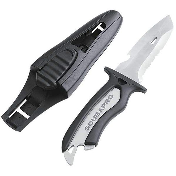 Scubapro Mako Titanium Diving Knife with 3.5-Inch Blade for Scuba Diving, Snorkeling or Water Sports