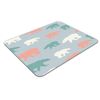 Pastel Polar Bears Winter Scene Print Pattern PC Computer Rectangle Mouse Mat Pad