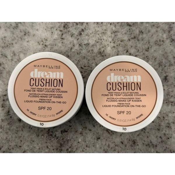 Set of 2: Maybelline Dream Cushion 10 Ivory