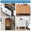 WEAVERBIRD 10 Pack Black Cabinet Knobs, 30mm/1.2" Round Cabinet Knobs Modern Cabinet Hardware, Zinc Alloy Round Knobs Kitchen Cupboard Drawer Knobs, Closet Door Knobs, Black Knobs