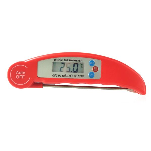 Meat Thermometer Probe Grill Instant Read Food , Red