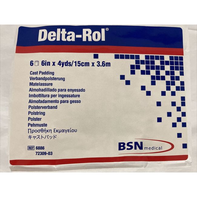 BSN Medical #6886 Delta-Rol Cast Padding, 6" x 4yds - bag of 6