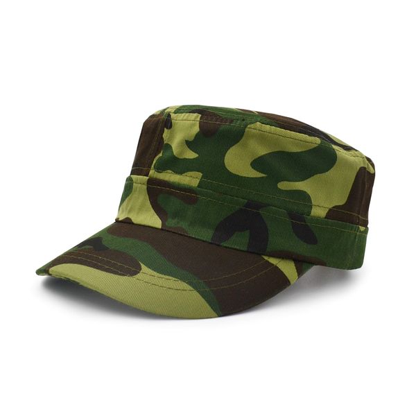 UltraKey Flache Baseballmütz, eHerren Damen Baumwolle Baseball Cap Twill Military Cap Outdoor Mütze Grün