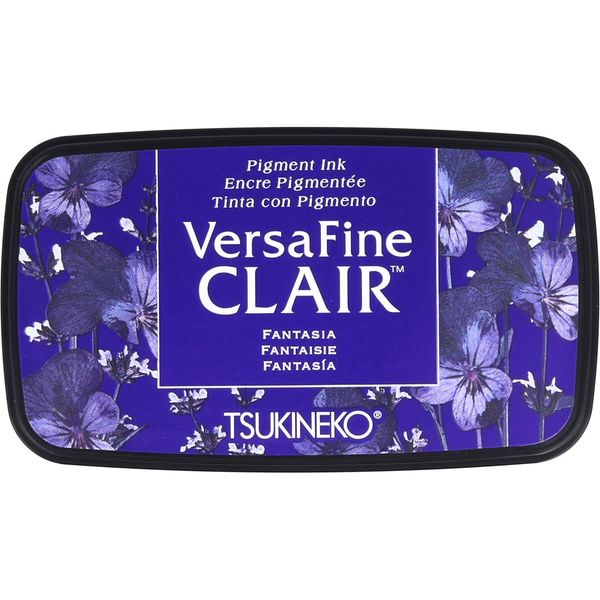 Tsukineko VF-CLA-102 Fantasia Versafine Clair Ink Pad, Synthetic Material, Blue, 5.6 x 9.7 x 2.3 cm