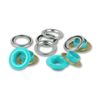 Prym 542527 Eyelets with Washers 8 mm Mint/Silver Compatible with Vario Creative Tool