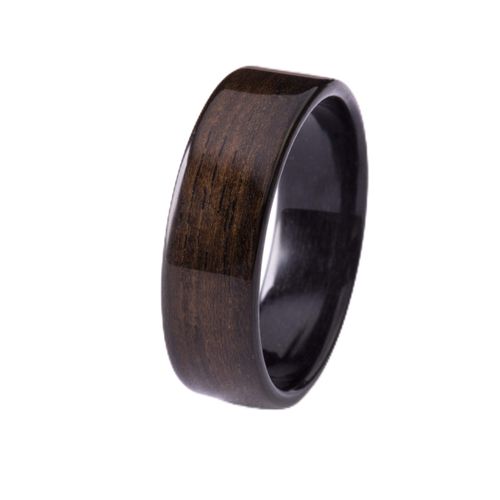 CNICK Tesla Key Ring Accessories: Handmade Wooden Ring for Model 3/Y/X/S to Replace Key Card Key fob. (Black Ebony, 7.5)