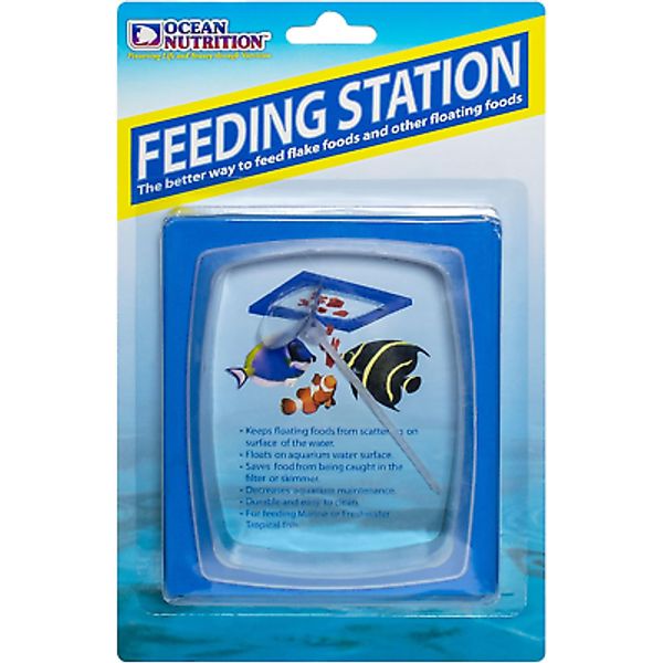 Fish Feeding Station-Floating Ring for Flake Floating Foods Prevents Scattering