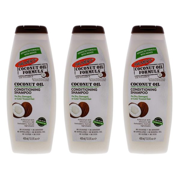 Palmer's Coconut Oil Formula Conditioning Shampoo 13.5 oz (Pack of 3)