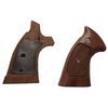 Tanaka +Weight Grip Series Oversized Walnut Checkered Grip for K Frame Square Bat
