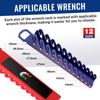WORKPRO 8-Piece Magnetic Socket Organizer and Magnetic Wrench Organizer Set