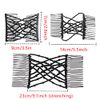 2 Pcs Magic Hair Combs, Vintage Stretch Beaded Hair Combs Elastic Pearls Hair Clips Stretchy Bead Hairpins Double Slides Hair Combs for Women Ladies Girls DIY Hair Styling Accessories