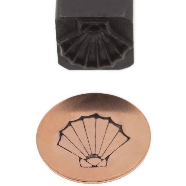 Elite Jumbo Design Stamp, 10 Millimeters, Sea Shell | PUN-225.18