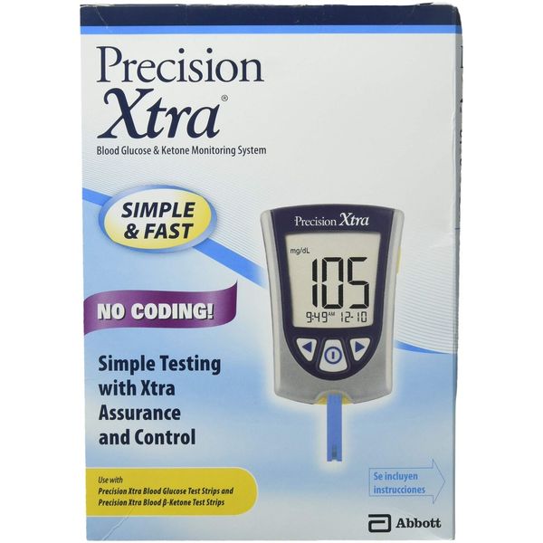 DSS Precision Xtra Blood Glucose Meter Kit, Results in 5 seconds, Strips Not ...