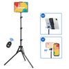 63" Tablet Tripod Stand Phone Holder Floor Mount Adjustable For 4"-10.9" ipad