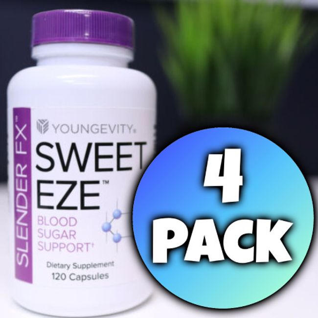 Youngevity Sweet Eze™ Slender Fx™ 120 capsules Blood Sugar Support - 4 Pack