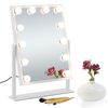 Hollywood Makeup Vanity Mirror with Lights Stage Dimmer LED Bulb White