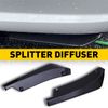 Gloss Black Car Rear Bumper Fin Canard Splitter Diffuser Valence Spoiler Lips US