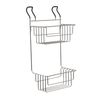 simpa Hook Over Deep Two Tier Basket Storage - Hook On Add Storage Suitable for Vertical Bathroom Radiators.