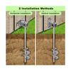 Multi-Purpose Ground Anchors Screw in, Fully Welded Trampoline Stakes, 18''/3...