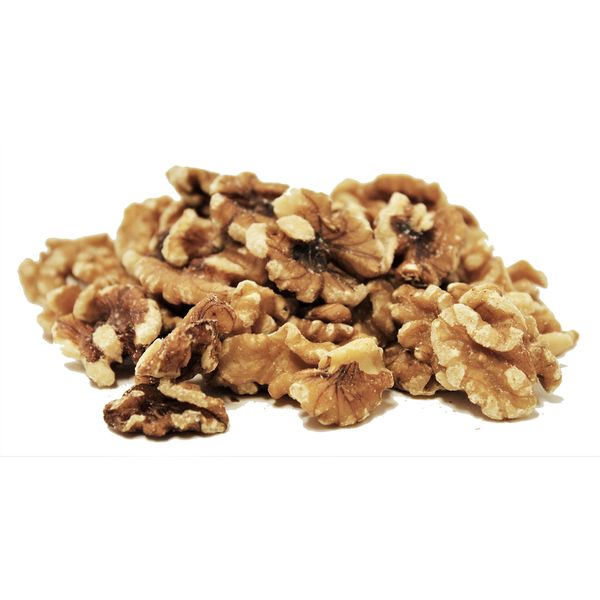 California Walnut Halves & Pieces, Raw, Shelled Walnuts by It's Delish, 7.5 Oz Bag | 100% All Natural Raw Unsalted Nuts for Keto Baking and Snacking