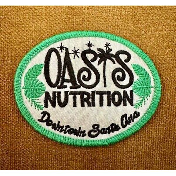 RARE "OASIS NUTRITION" EMBROIDERED IRON-ON PATCH...