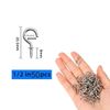 50 Pack Small Hooks, Small Screw Hooks, Small Hooks for Hanging, Tiny Screws in Hooks, Metal Ceiling Screw Hooks, Ceiling Hooks