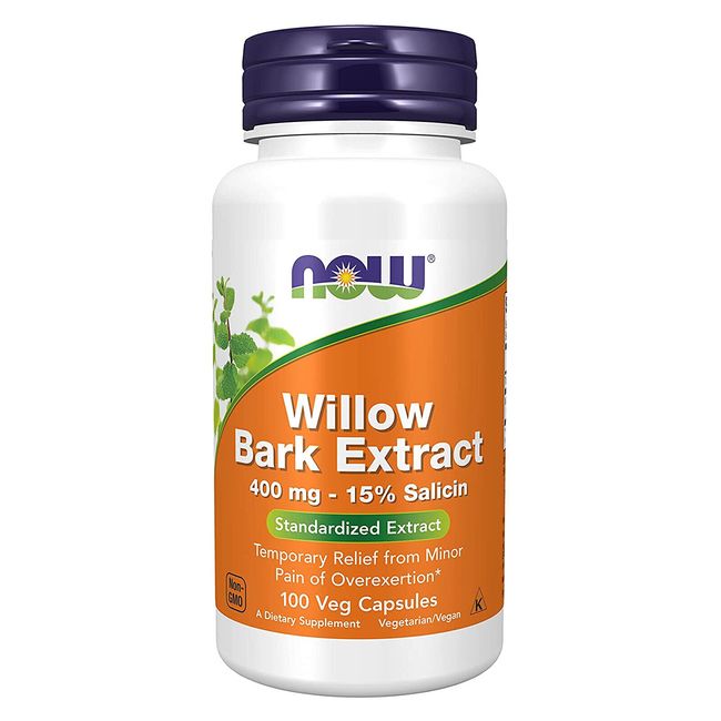 NOW FOODS Willow Bark Extract 400 mg - 100 Veg Capsules