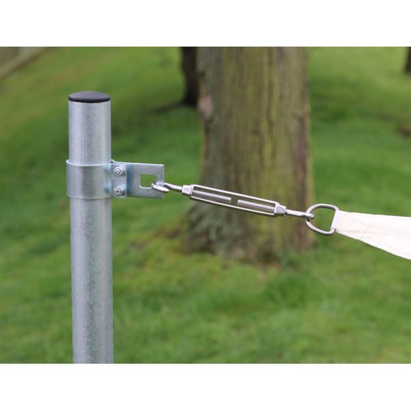 Kookaburra 9ft 10" / 3m Galvanised Shade Sail Pole With Bracket Clamp