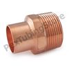 1" C x 1-1/4" Male NPT Threaded Copper Adapter
