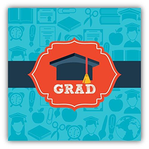 Zirni Graduation Symbol Card Grad Education Sticker Decal Design 5'' X 5''