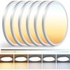 6Pack 13 Inch Ceiling Light Fixture, 3000K/3500K/4000K/5000K/6500K Adjustable LE