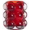 Bolsius ReLight® Kerzenhalter " Bubble " 98/84mm rot inkl. Nachfüller