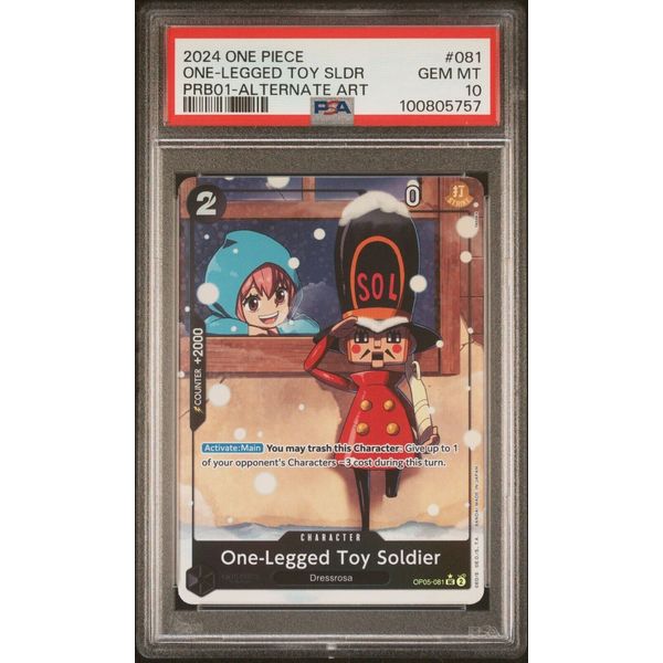 PSA 10 -One-Legged Toy Soldier (Alt Art) OP05-081 ONE PIECE The Best PRB-01