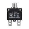 Aramox Reset Thermal Switch,125/250V Black Reset Thermal Switch Circuit Breaker Overcurrent Overload Protector for Generator (20A)