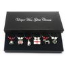 English/England Wine Glass Charms with Gift Box