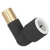 Radiator Valve Reducer Elbow Compression Black 15mm x 15mm Push fit x 2