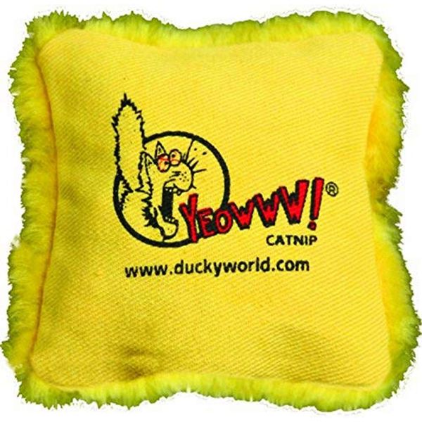 Yeowww! Catnip Pillows Yellow (Single)