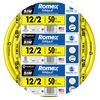 Southwire Romex Brand Simpull Solid Indoor 12/2 W/G NMB Cable 50ft coil - SW# 28828222