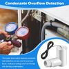 8 Pack SS2 Float Switch for Easy Installation, AC Float Switch with 3/4 Inch Adaptor and 6ft Wire, Water Level Accessory for HVAC System with Condensate Overflow Detection