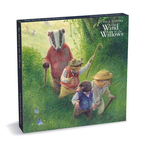 Museums & Galleries Wind in the Willows by Chris Dunn 8 Square Notecards Wallet