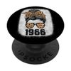 Leopard Messy Bun Awesome Since 1966 Limited Edition PopSockets Swappable PopGrip