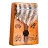 Home Taste Finger Playing Piano Carimba Beginner Set with Patterns Surfboard Pattern Brown