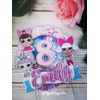 Lol Inspired 3D Cake Topper Personalised Cake Decor/Shaker cake topper