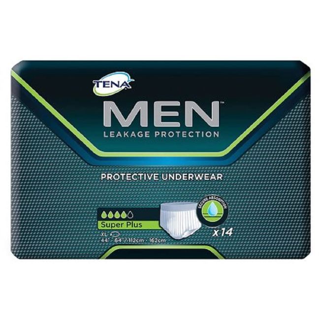 Tena Men Protective Underwear, Super Plus, XL 44-64, Case of 56 by Tena