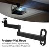 Mini Ceiling Wall Projector Mount Bracket, 360°Rotation Adjustable Tilt & Swivel Hanging Holder with 1/4 Threaded