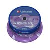Verbatim 43757 DVD+R 8x DL Matt Silver 25 pack