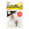LB-PS3536W-2P (White) Mini Krypton Light Bulb, E17 Base, 40W, Pack of 2, 06-056