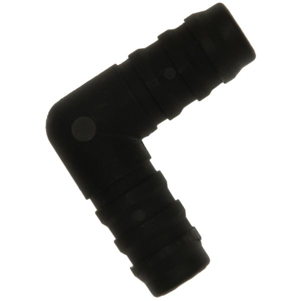 W4 Elbow Hose Connector - Black, 1/2 Inch