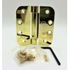 Polished Brass 5/8" Radius Adjustable Self Closing Spring Hinge (US3)