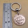 A Silver Dream 1949 British Half Penny Coin Keyring